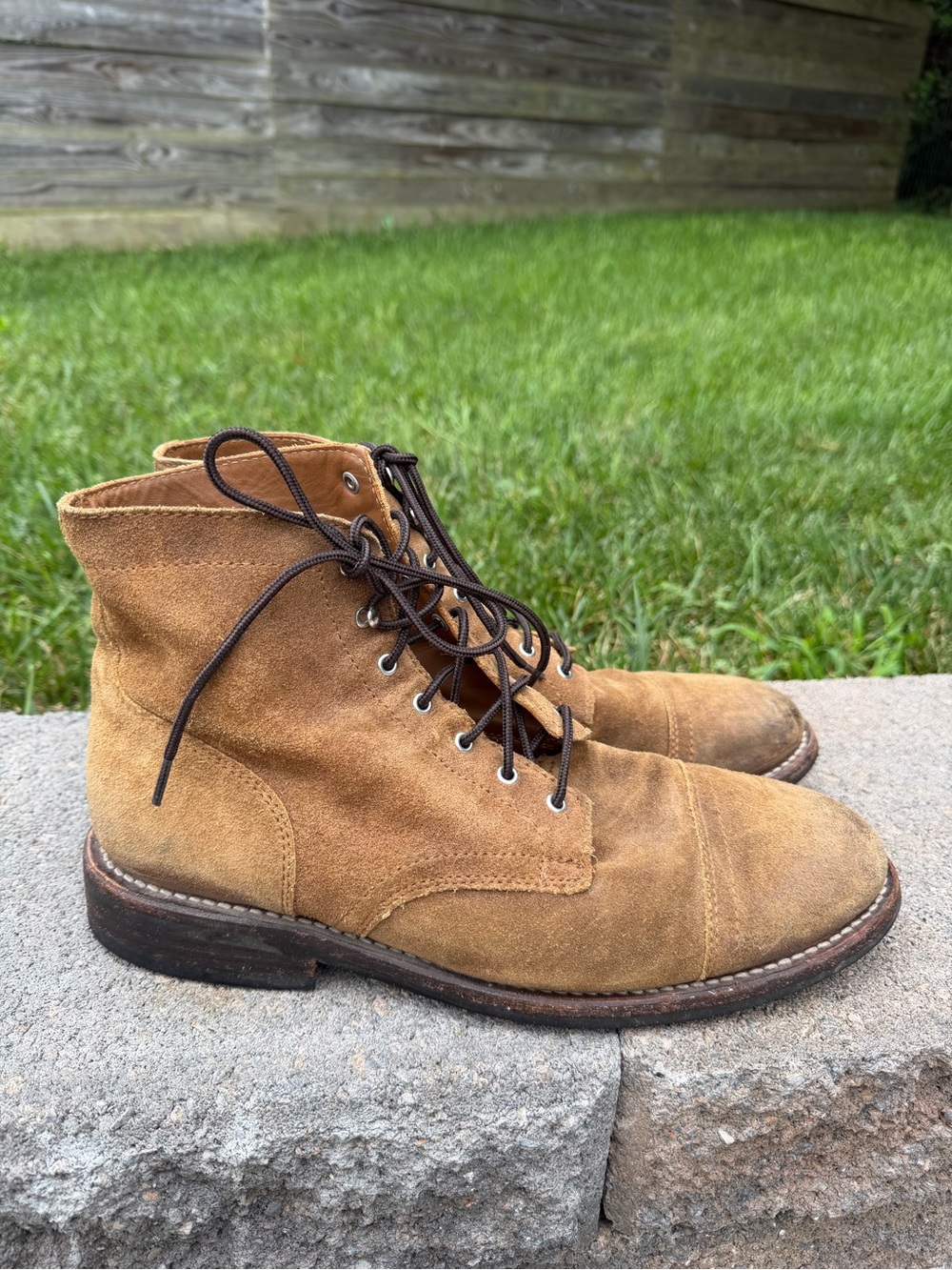 Thursday Boot Co. Men’s Brown Leather Cap Toe Lace-Up Ankle Boots US 13